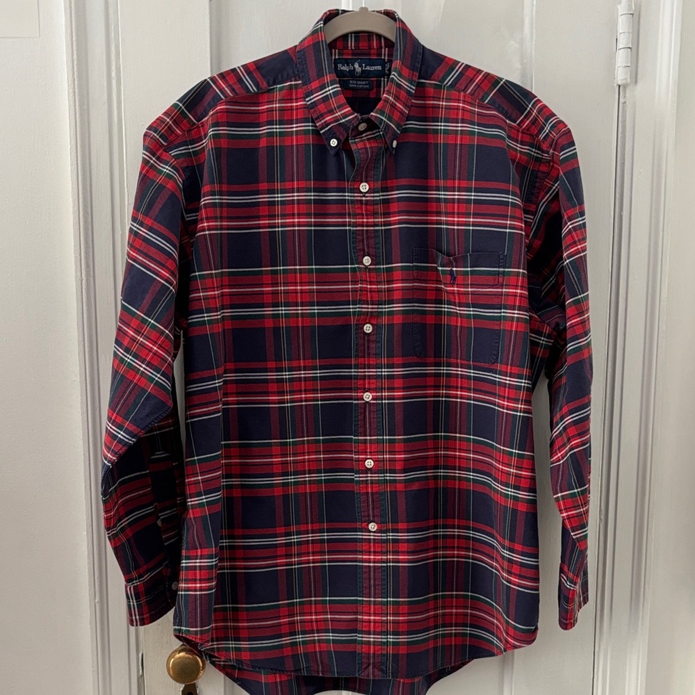 Ralph Lauren Classic Big Shirt in Red and Blue plaid